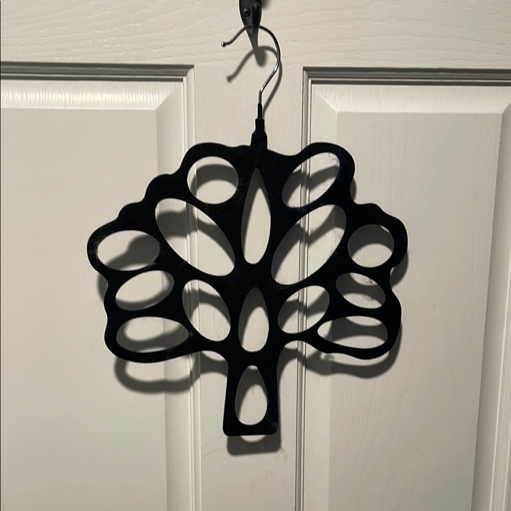 Black Velvet Tree Scarf or Tie Hanger